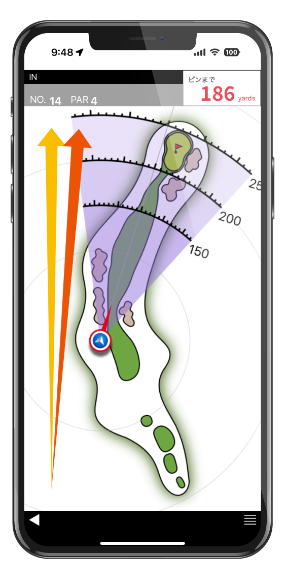 The Golf Memoスマホ操作画面